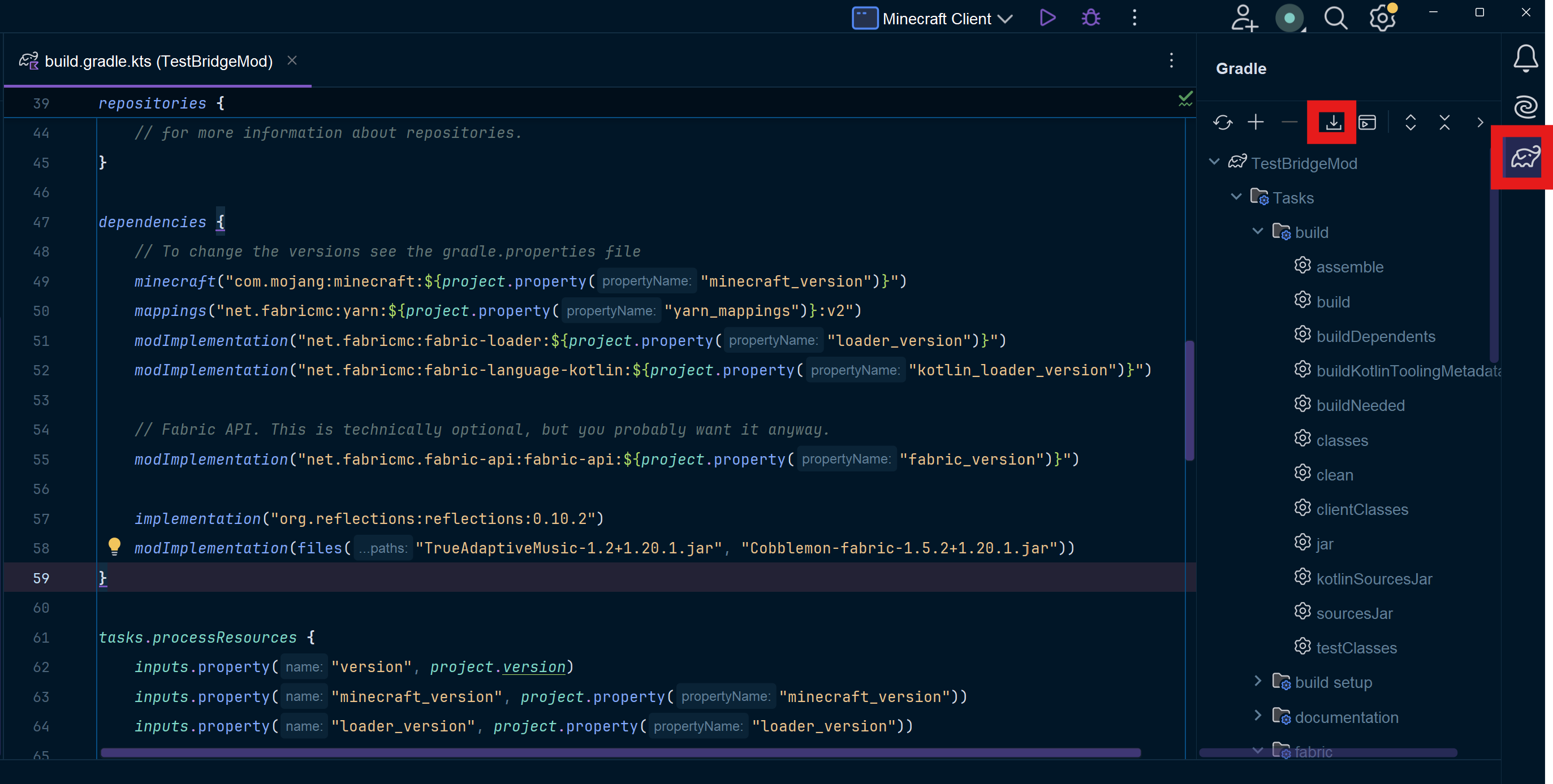 Gradle sources download
